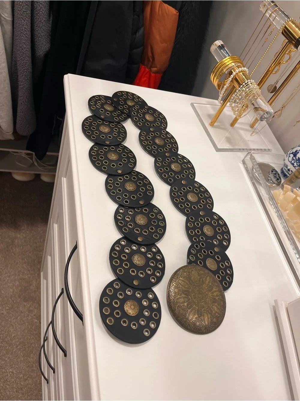 Black and Gold Decorative Belt